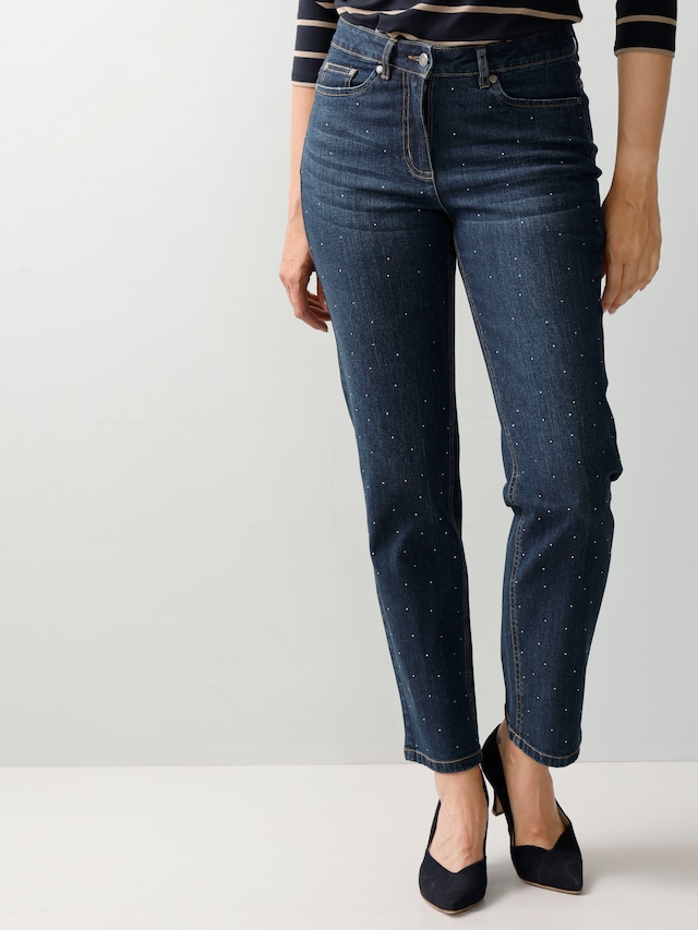 Jeans mit Nietenverzierung