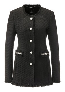 Longblazer mit Perlendekoration und Fransen thumbnail 1