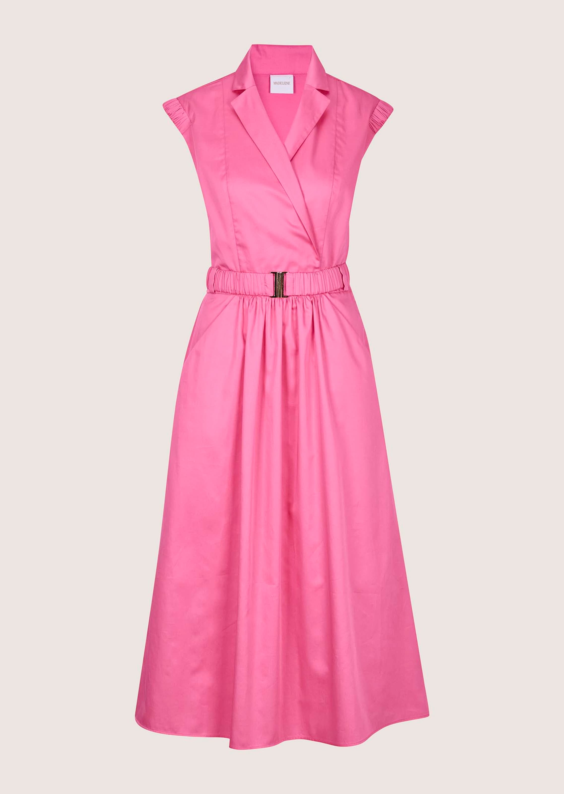 Ärmelloses Sommerkleid mit Raffungen