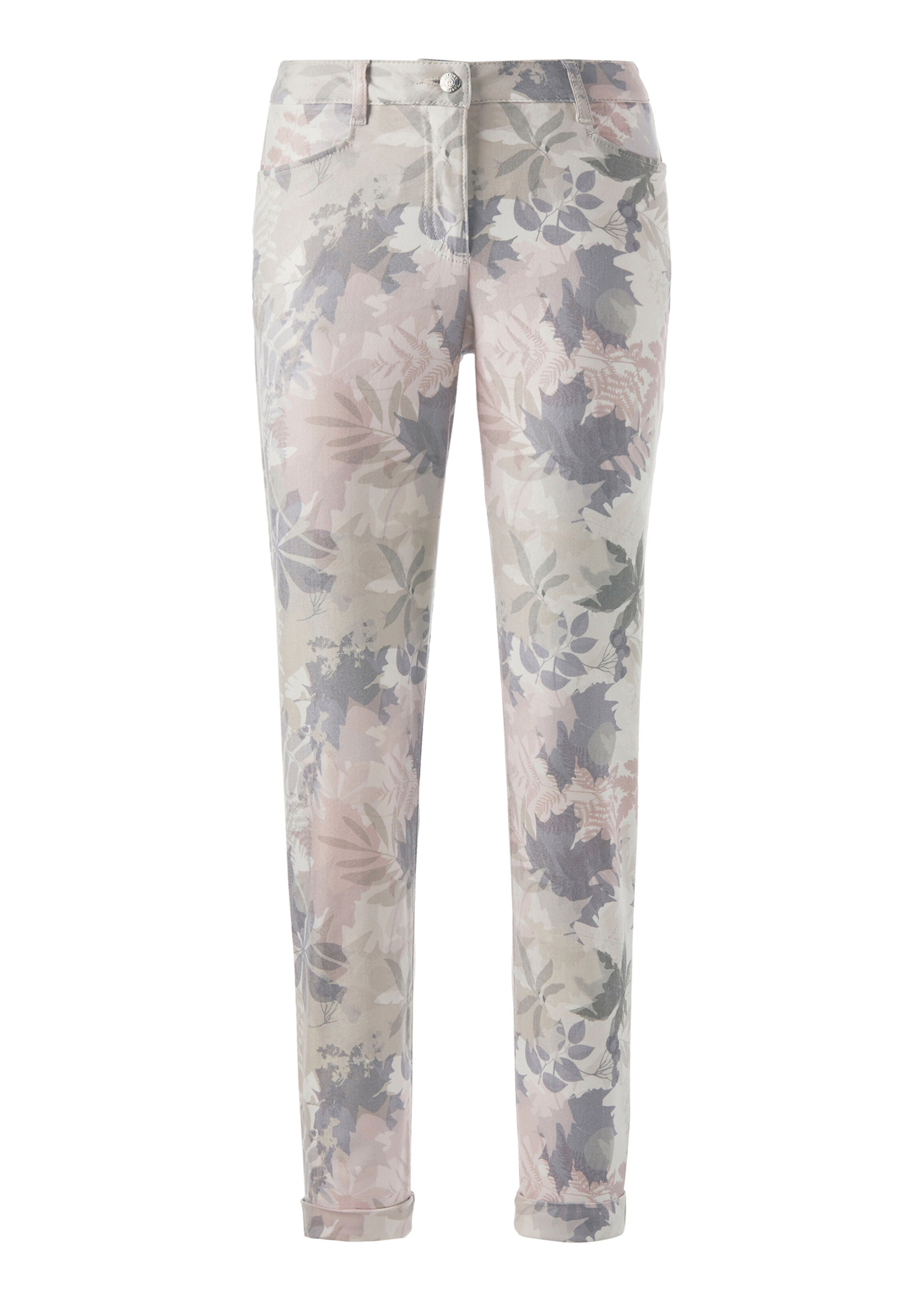 Hose mit Blätterprint