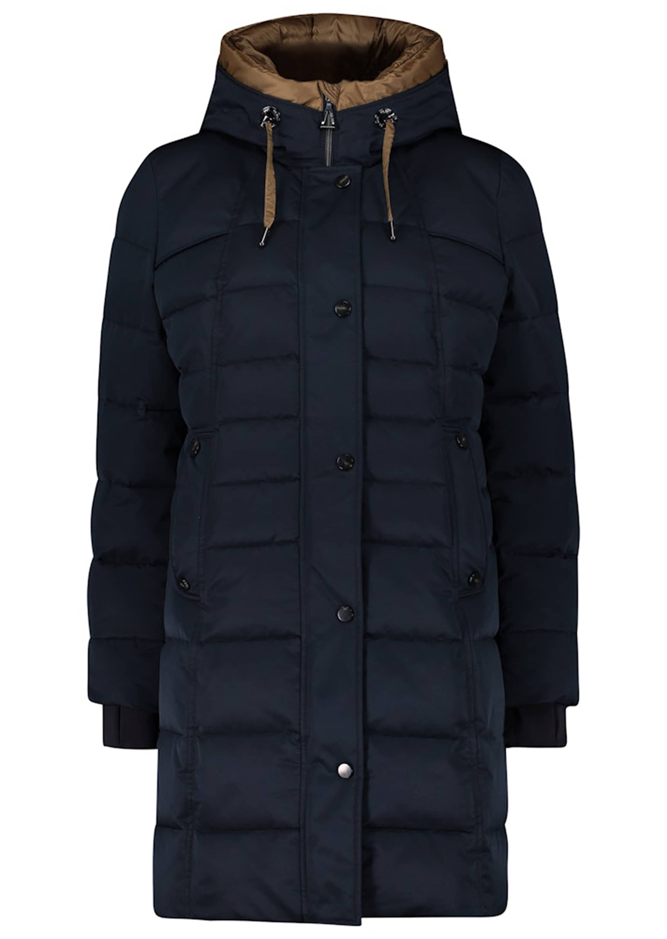 Dick wattierter Steppmantel mit Kapuze