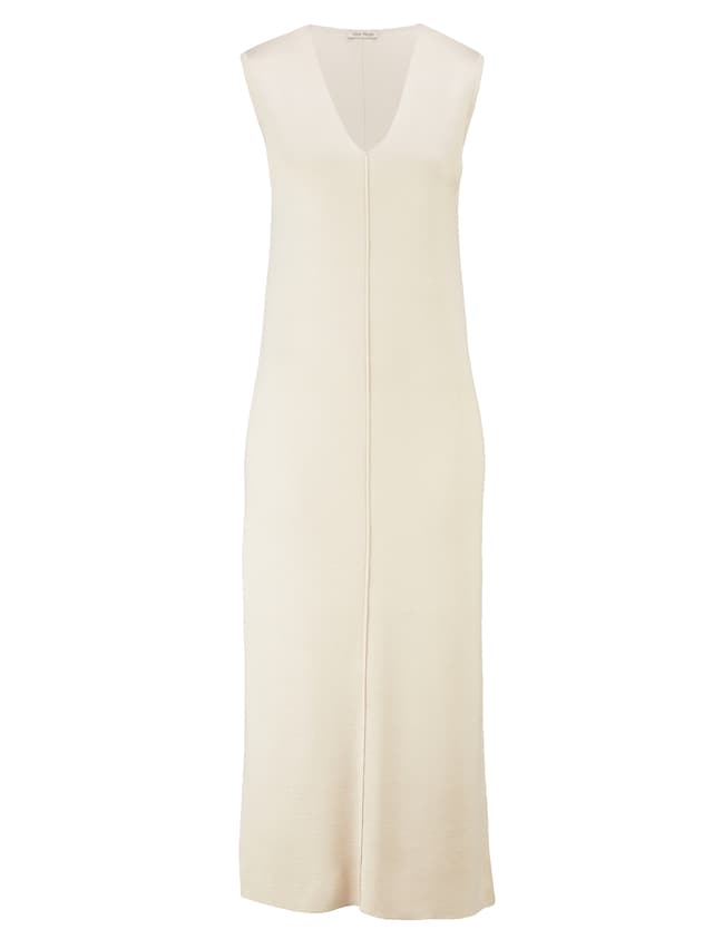 Strickkleid ärmellos mit V Ausschnitt 4
