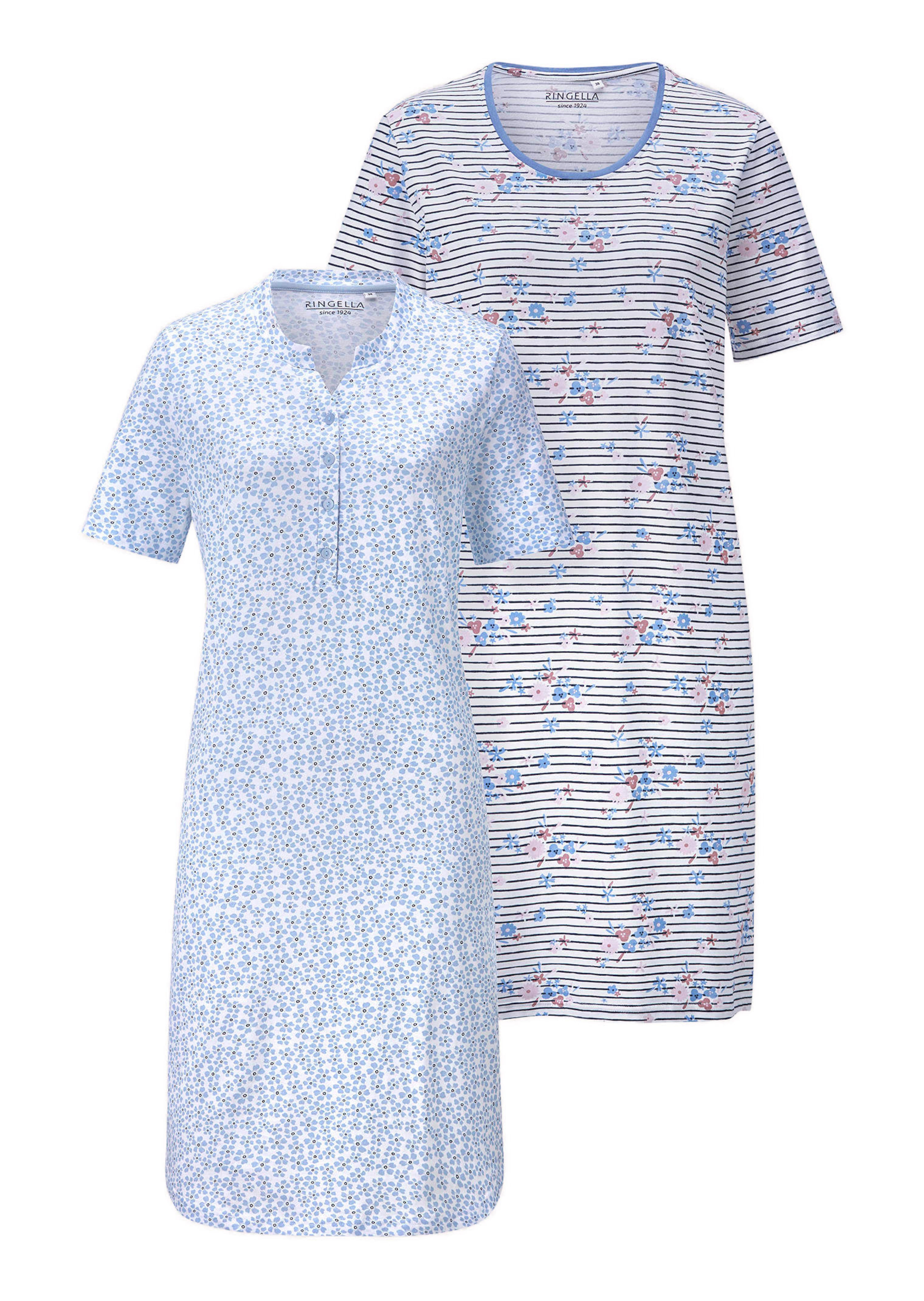 Lot de 2 chemises de nuit en pur coton