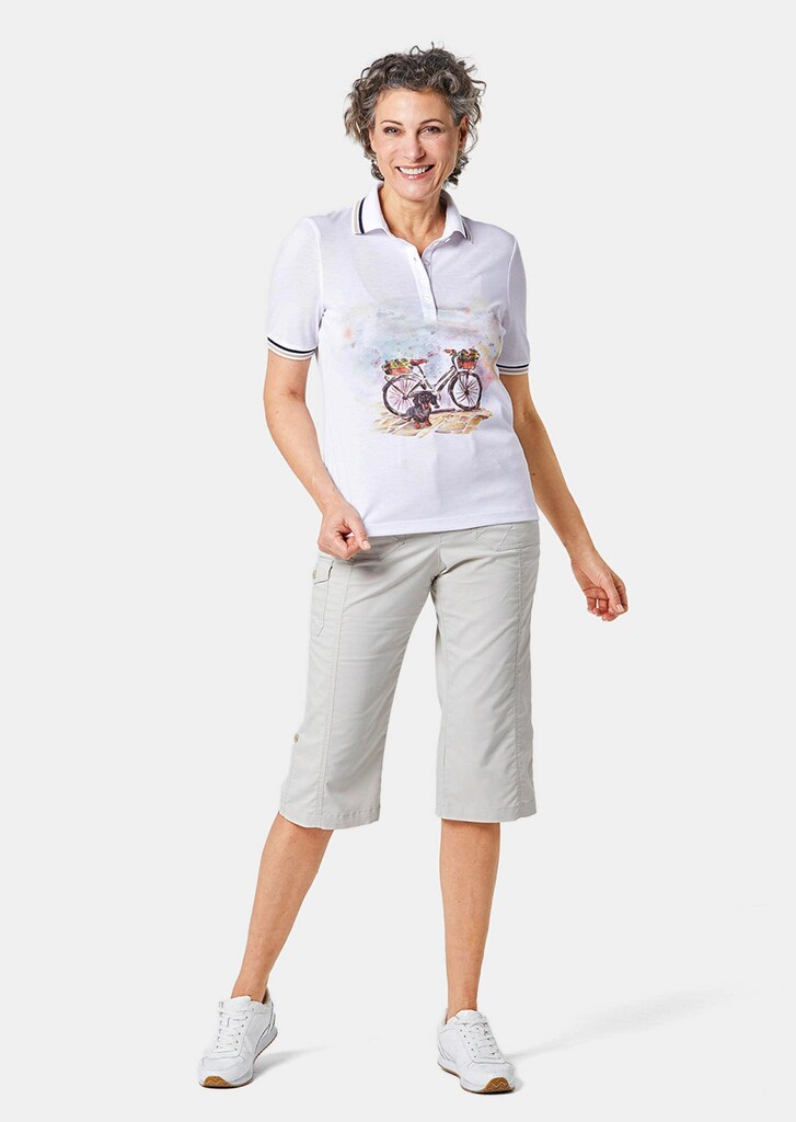 Poloshirt mit Frontmotiv