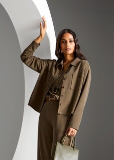 Oversize Hemdbluse mit aufgesetzten Taschen thumbnail 7