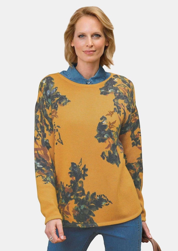 Pullover met bloemenprint