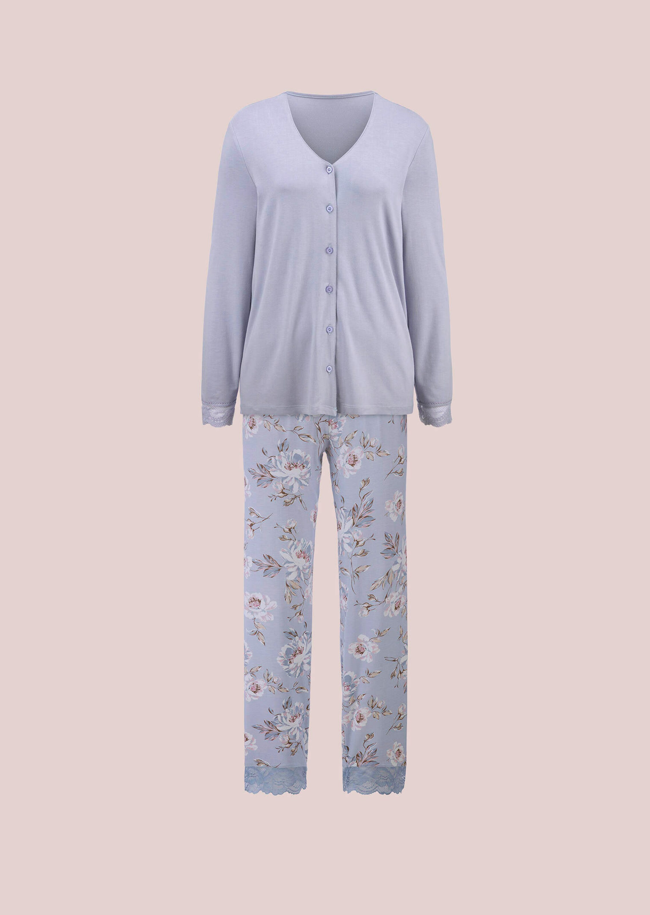 Pyjama avec détails en dentelle