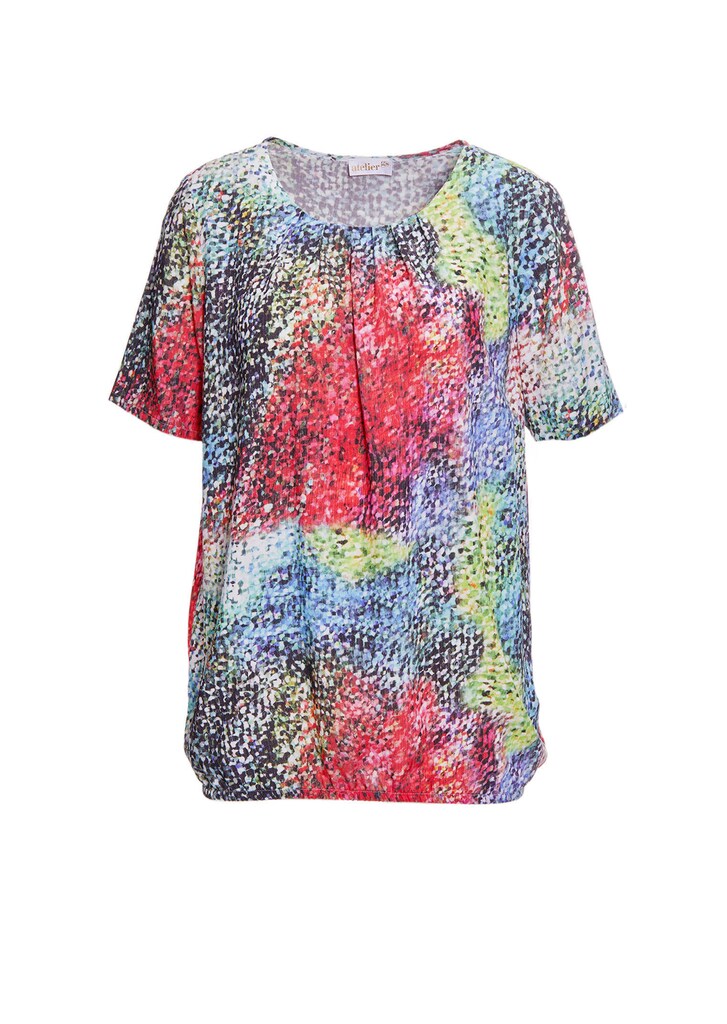 Kleurrijk gedessineerde blouse met mooie details