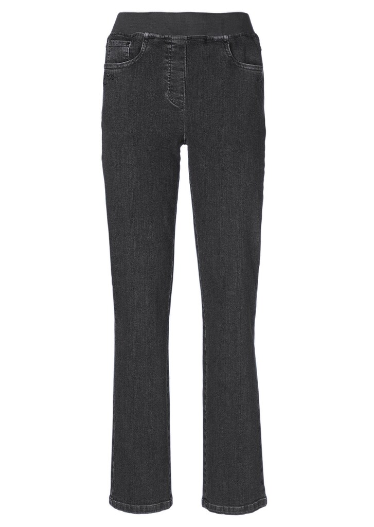 Jeans LOUISA met elastische jersey tailleband 5