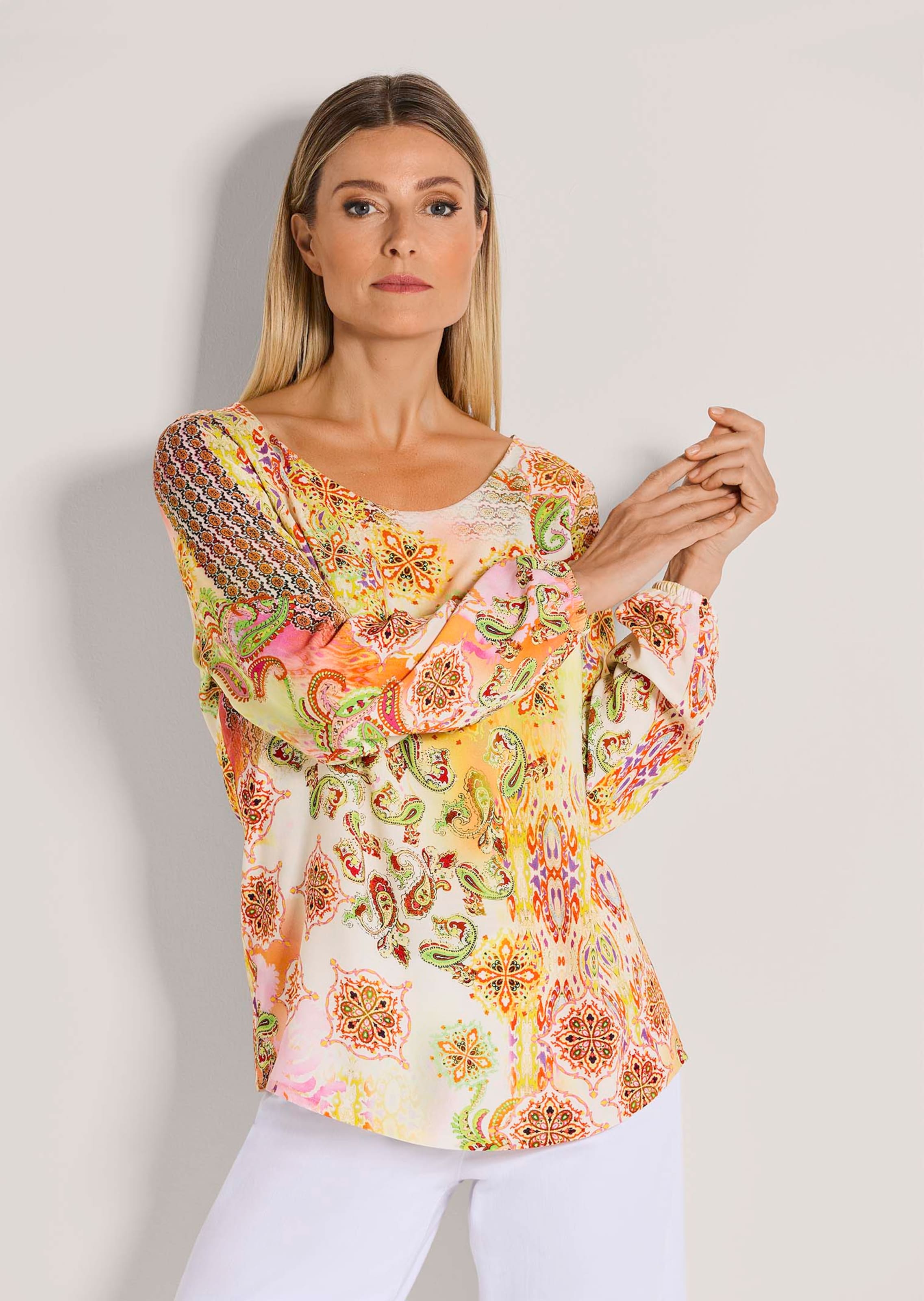 Blouse avec motifs cachemire