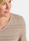 Lichte tricot pullover met ajourpatroon thumbnail 5
