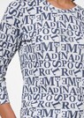 Shirt mit 3/4-Ärmel und Letterprint thumbnail 5