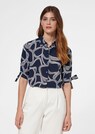 Hemdbluse mit Unikat-Print thumbnail 1