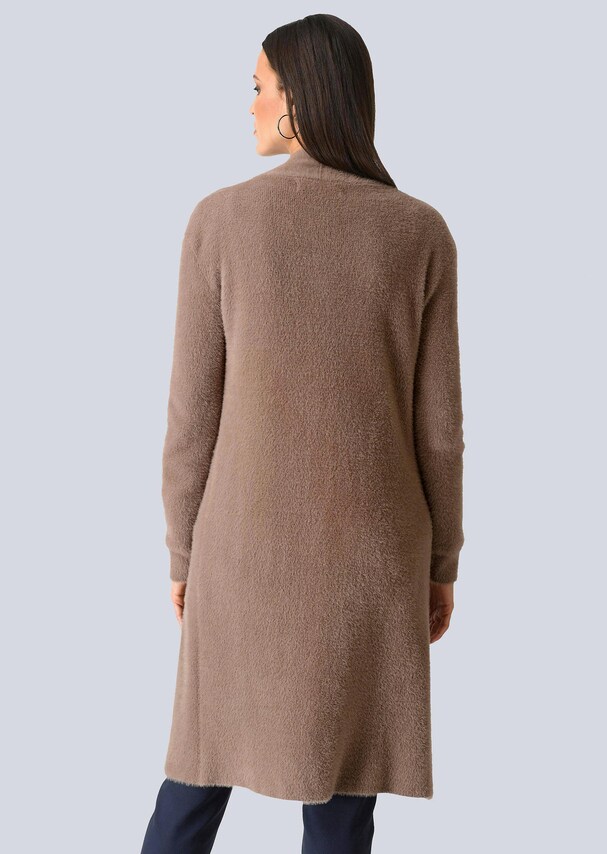 Strickjacke mit kleinem Stehkragen 2