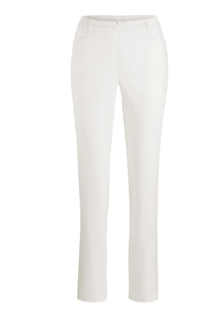 Pantalon LOUISA à taille élastique en coton satiné