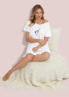 Nachthemden im Doppelpack mit exotischem Frontprint thumbnail 4