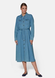 Denim dress with buttons thumbnail 2
