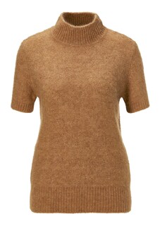 Stand-up collar jumper with shiny effect thumbnail 1