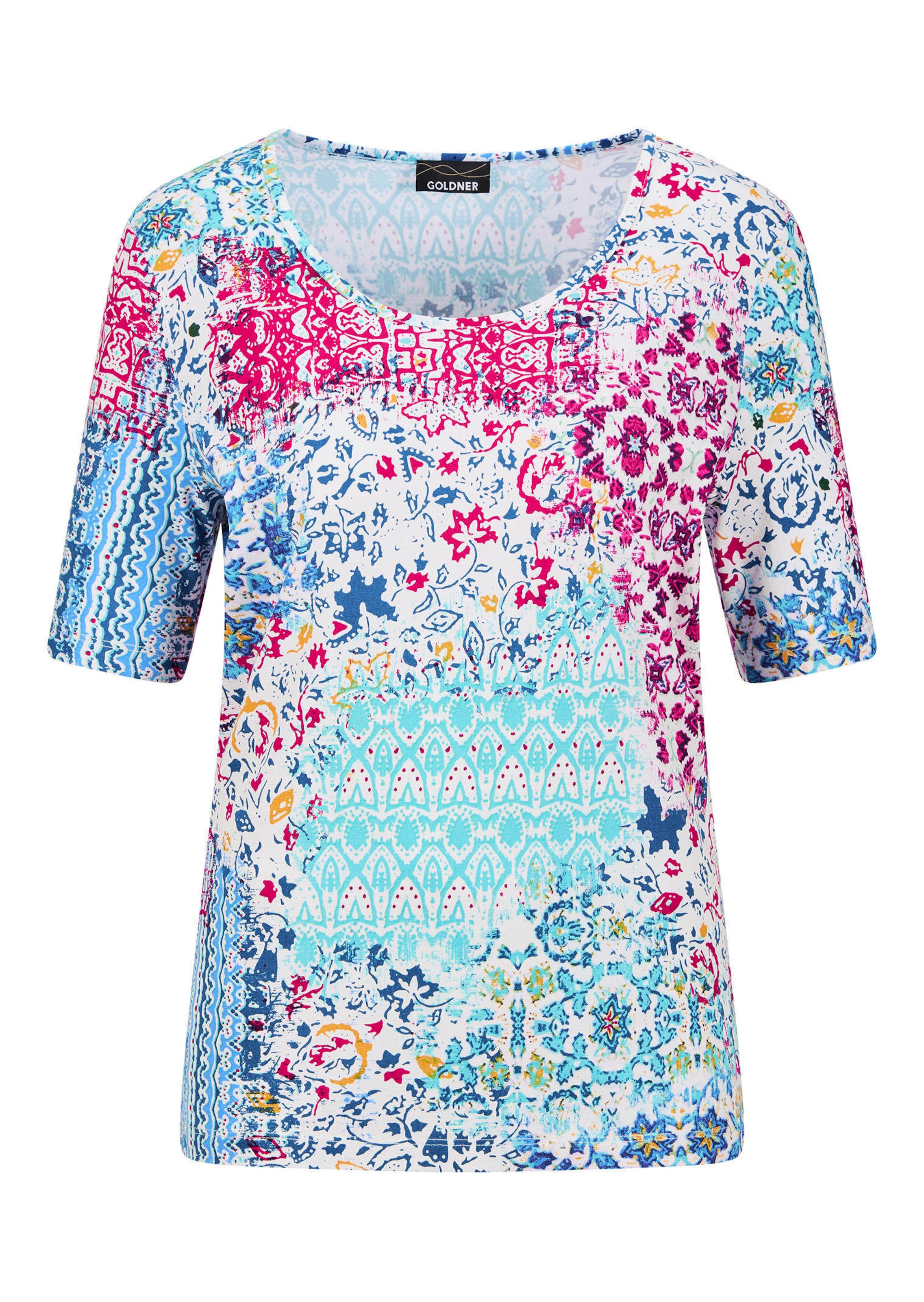 T-shirt avec motif ethnique multicolore