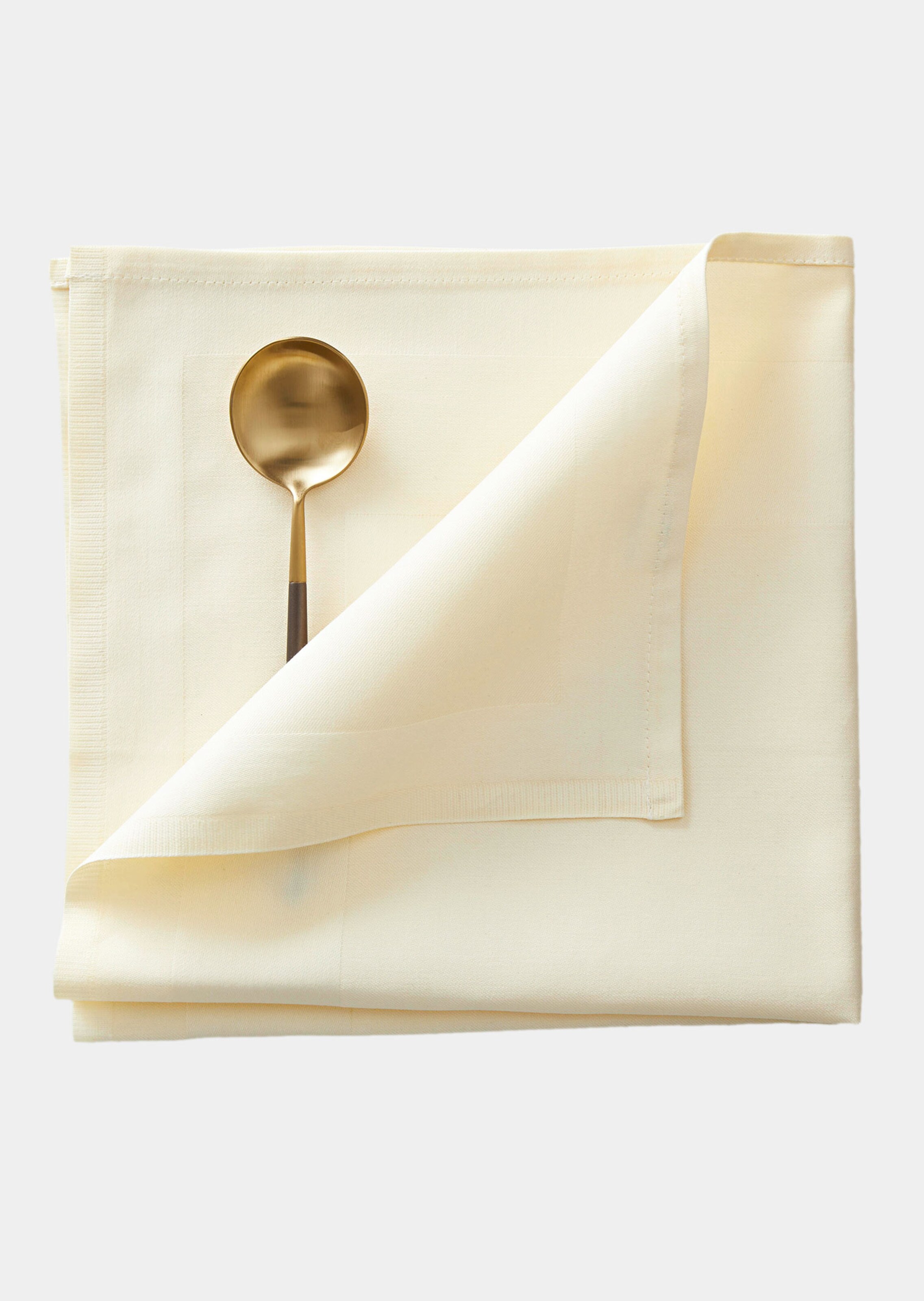 Lot de 6 serviettes damassées - blanc - Gr. 50 x 50 cm de Goldner Fashion