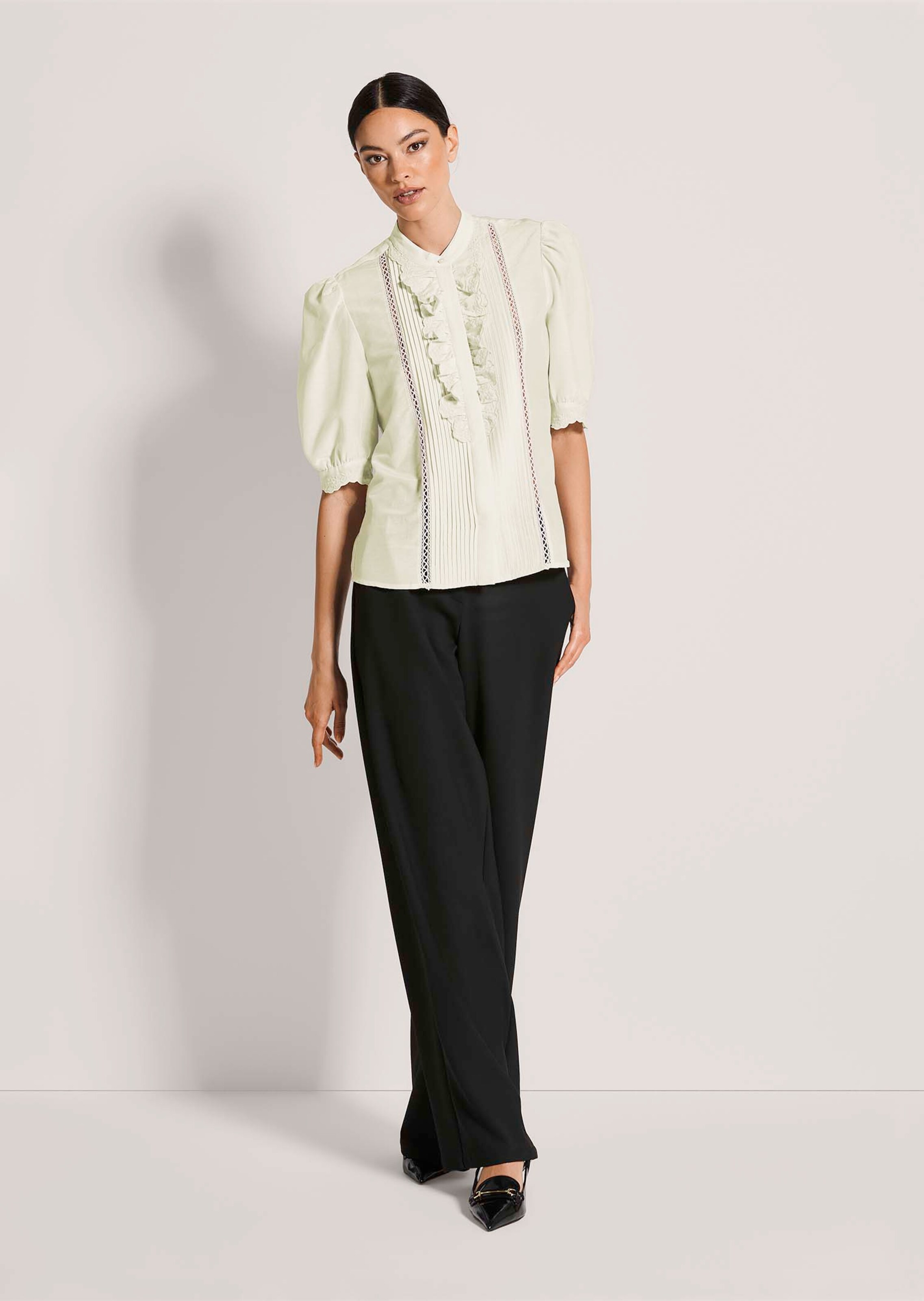 Blouse Blanche Marchesa Avec Perles Et Dentelle – Taille 4, Neuf Avec étiquettes
