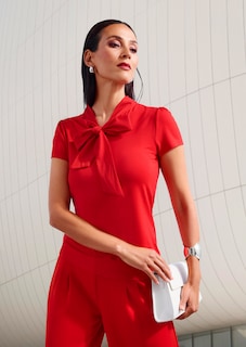 Elegant top with a ruffle thumbnail 7