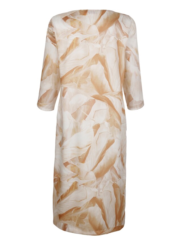 Kleid mit grafischem Dessin 1