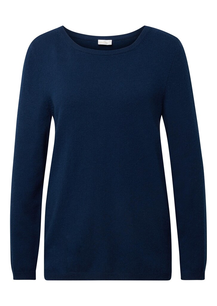 Kaschmirpullover mit U-Boot Ausschnitt