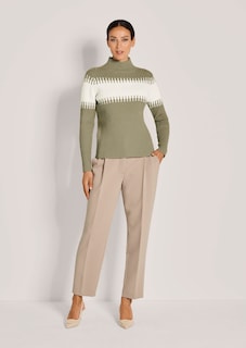 Pull avec motif à larges rayures thumbnail 2