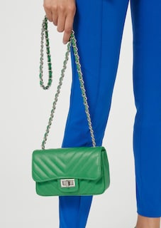 Tasche aus gestepptem Leder thumbnail 4