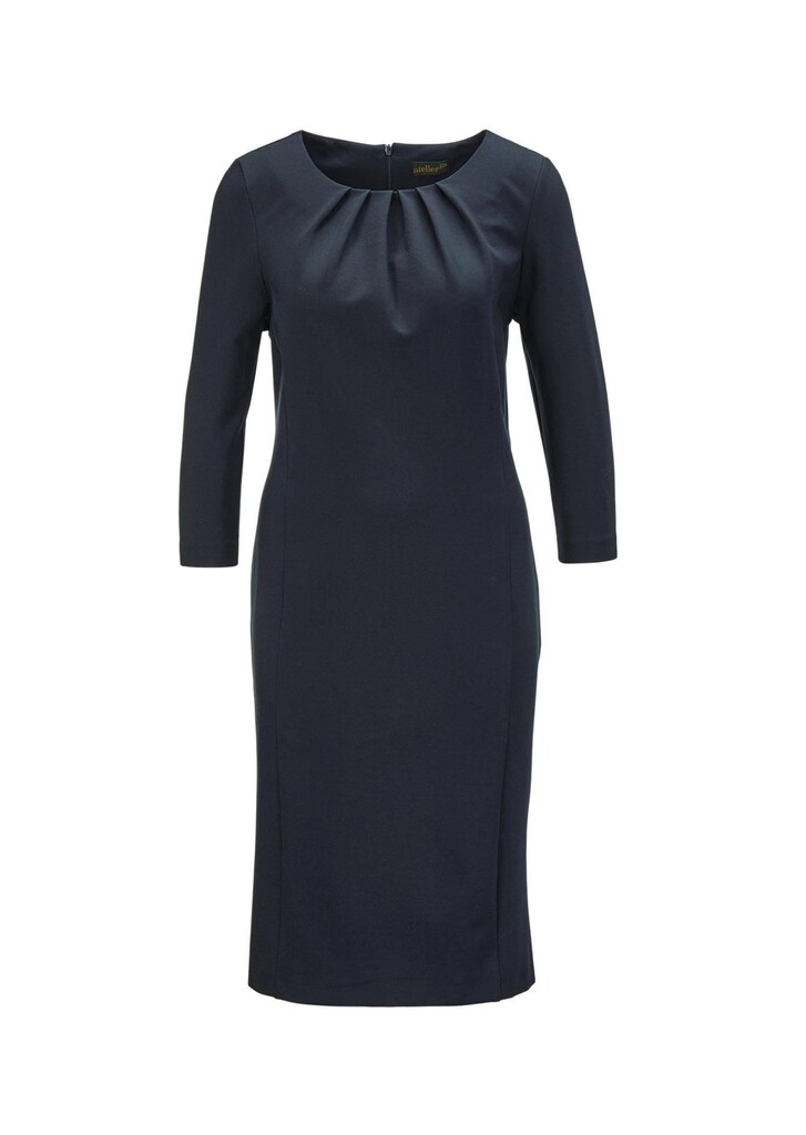 Knitterarmes Jerseykleid in purer Optik