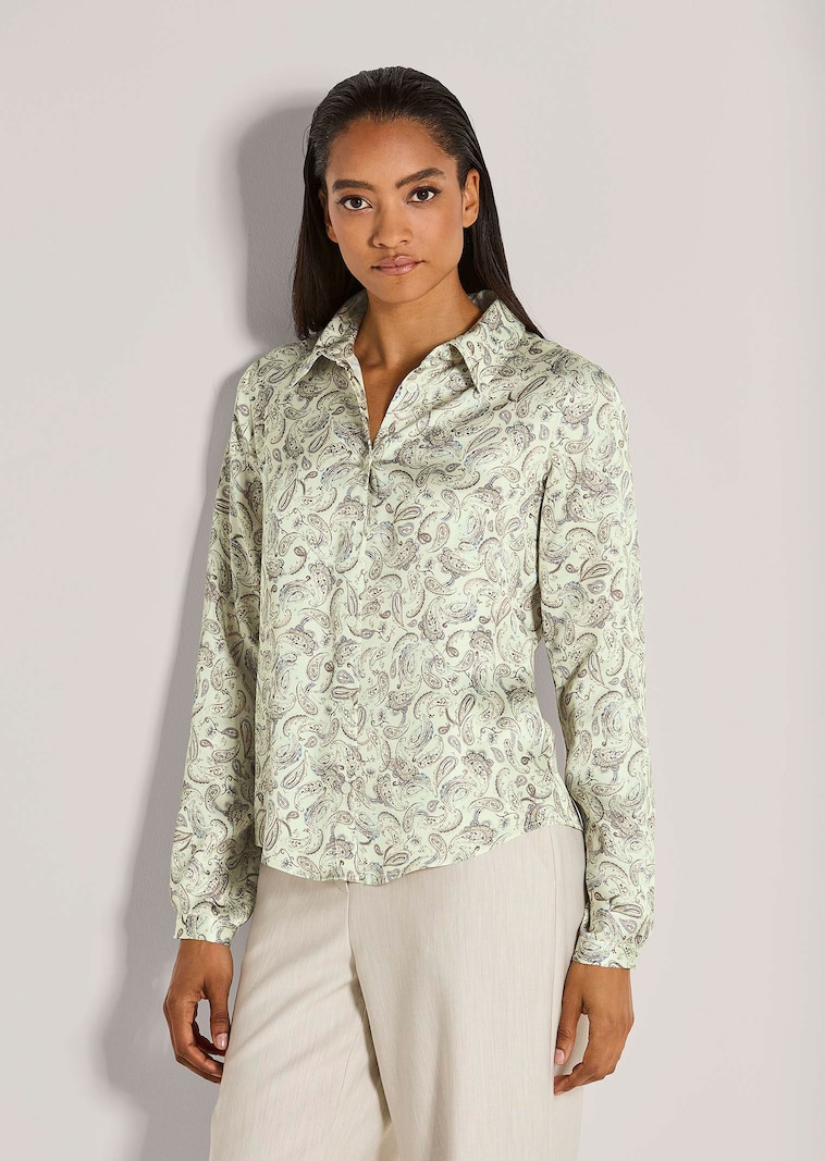 Bluse mit Allover-Print