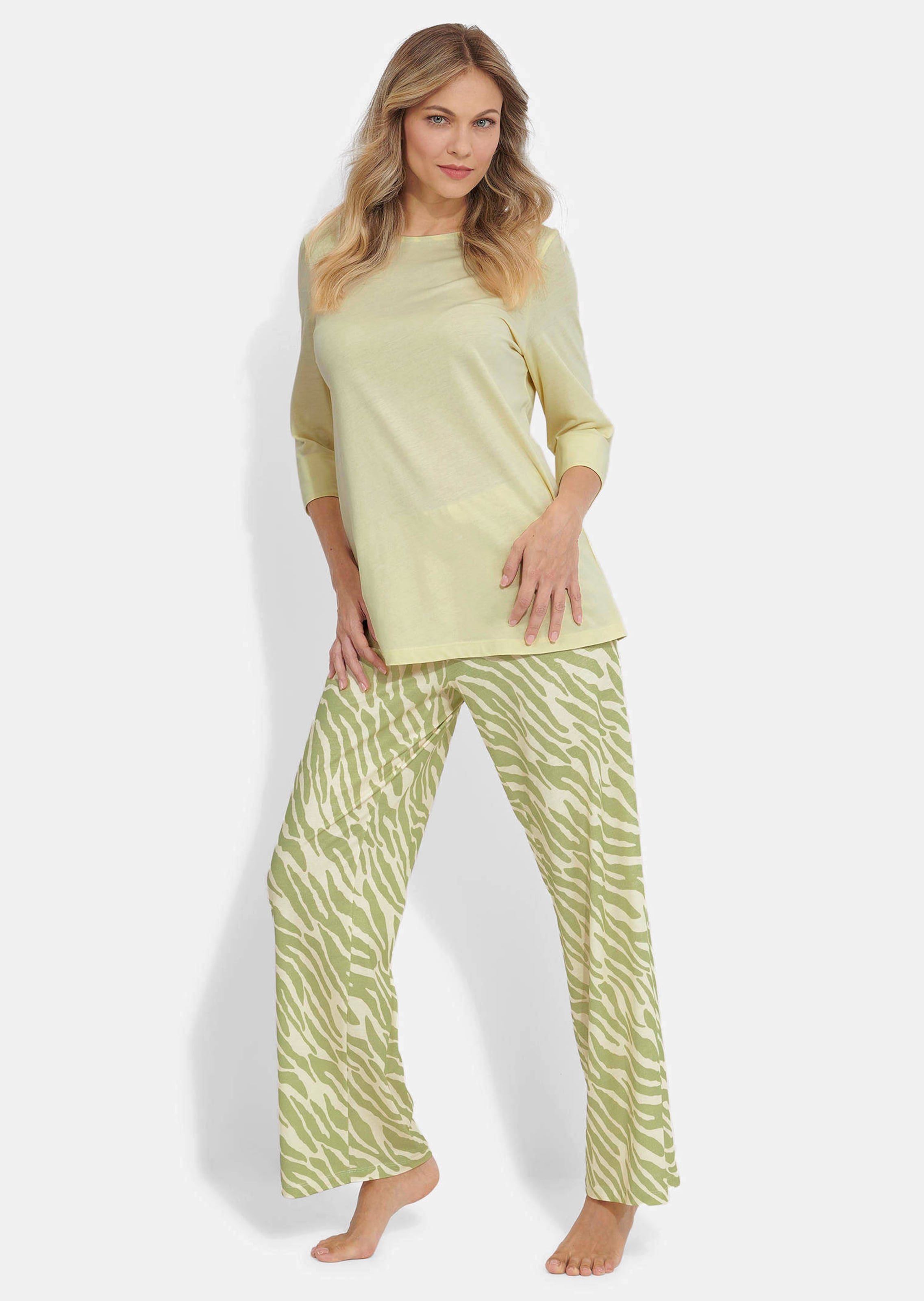 Pyjama mit dezentem Animal Print