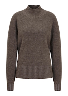 Strickpullover mit hohem Strickbund am Rundhals thumbnail 4