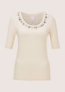 Halbarm-Shirt mit Zierstein-Deko thumbnail 6