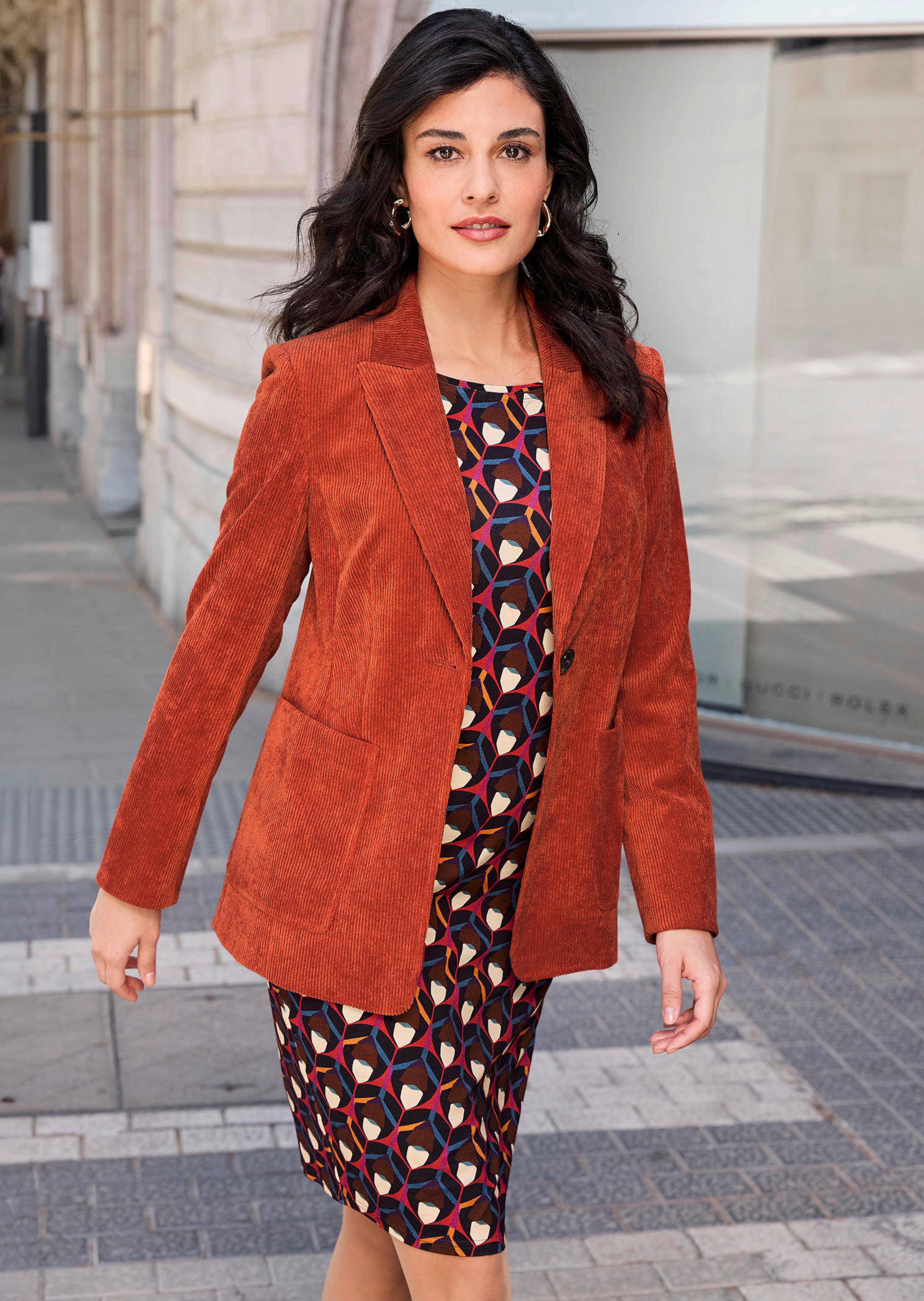 Blazer en velours côtelé