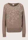 Kurzer Intarsien-Pullover mit Glanz-Effekt thumbnail 6