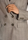 Zweireihiger Blazer mit dezenten Streifen thumbnail 5