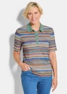 Geringeltes Poloshirt aus Viskose-Jersey thumbnail 1