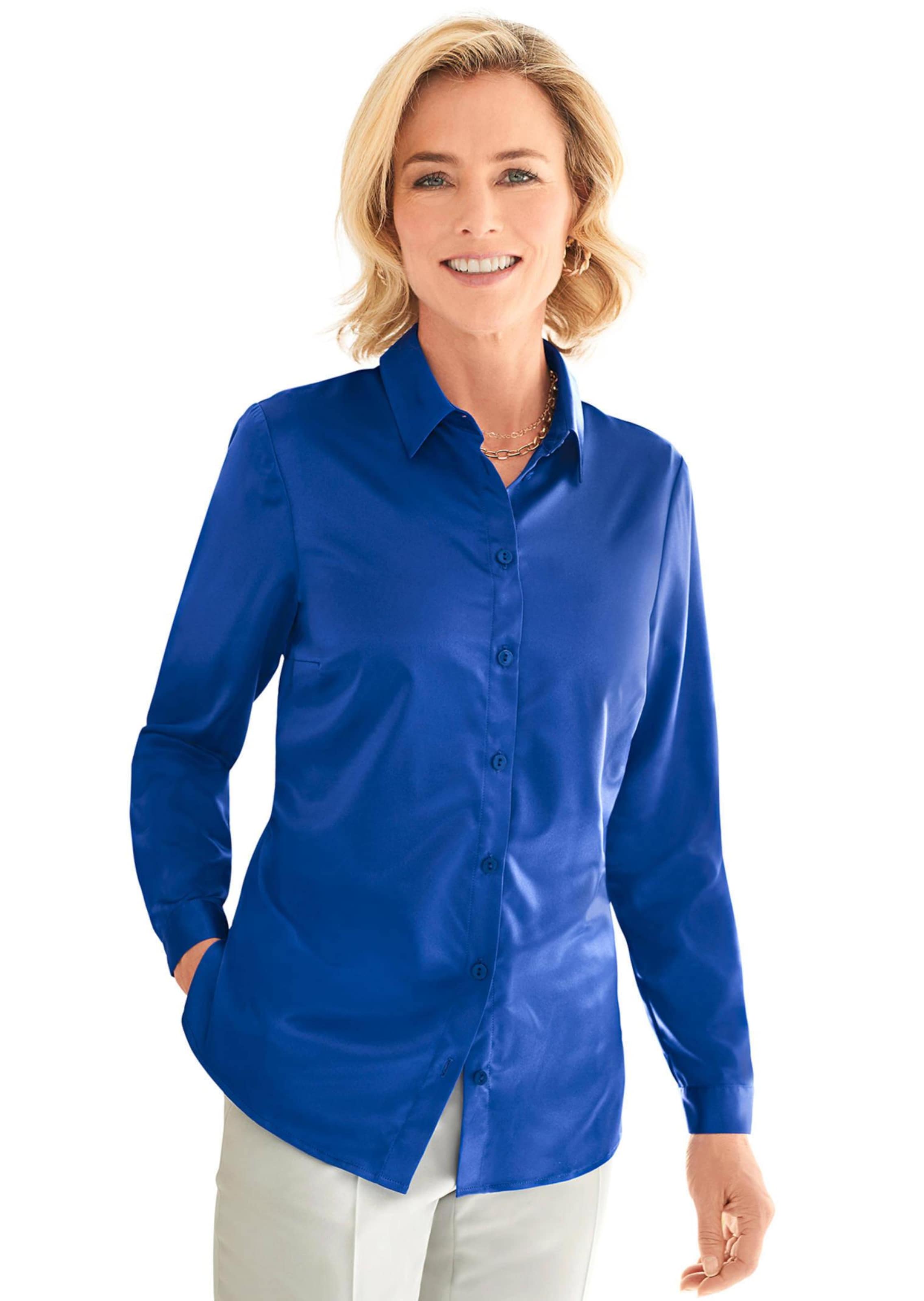 Elegante satijnen blouse