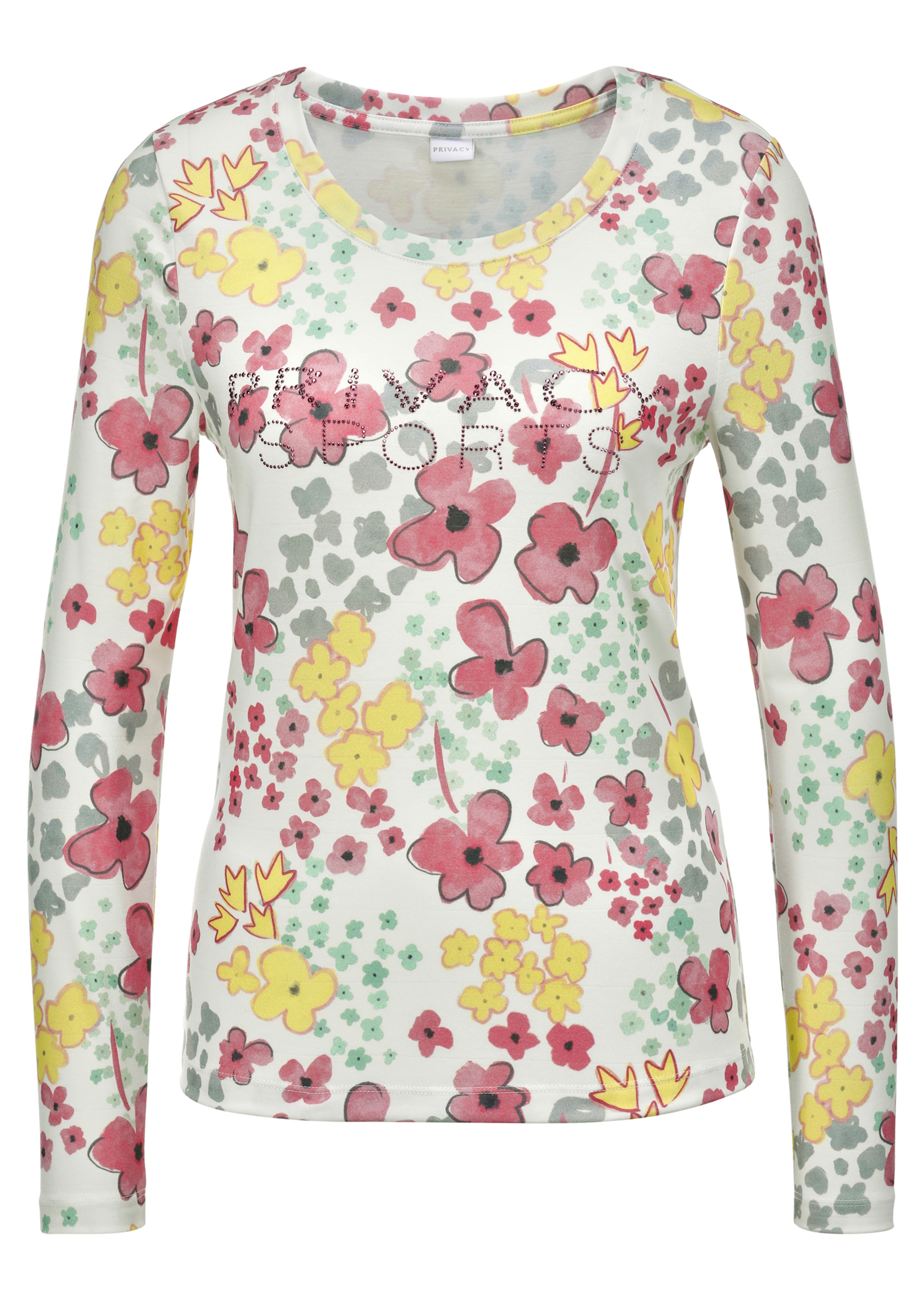 Langarm-Shirt mit Blumenprint