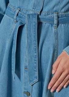 Denim dress with buttons thumbnail 5