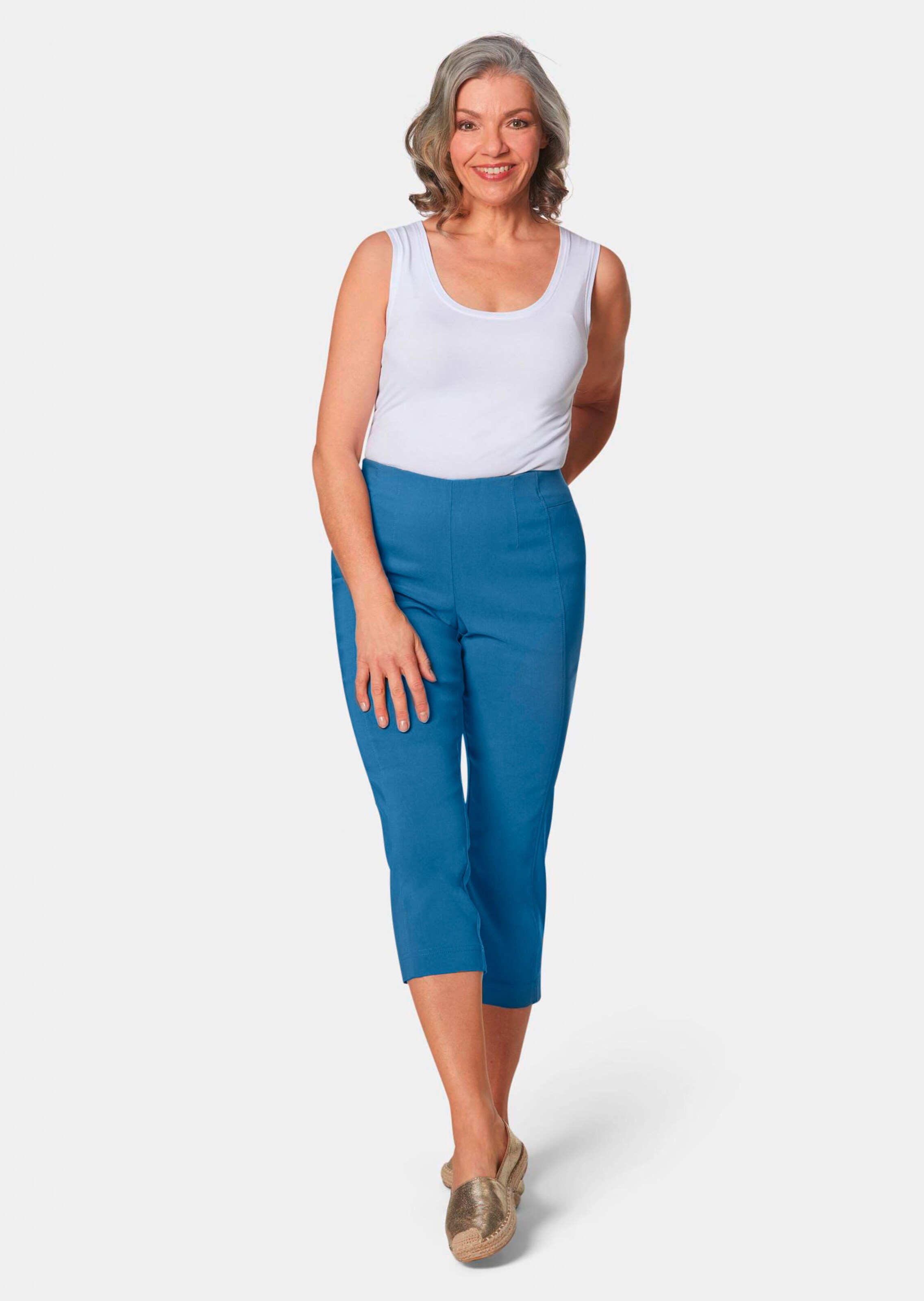 Pantalon super stretch 7/8 LOUISA - bleu - Gr. 285 de Goldner Fashion