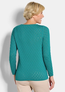Strickpullover mit Wabenstruktur thumbnail 3