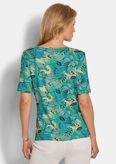 Jersey-Shirt mit U-Boot-Ausschnitt thumbnail 3