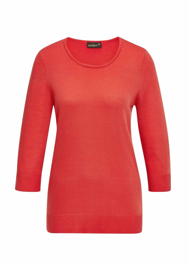 Locker sitzender Strickpullover