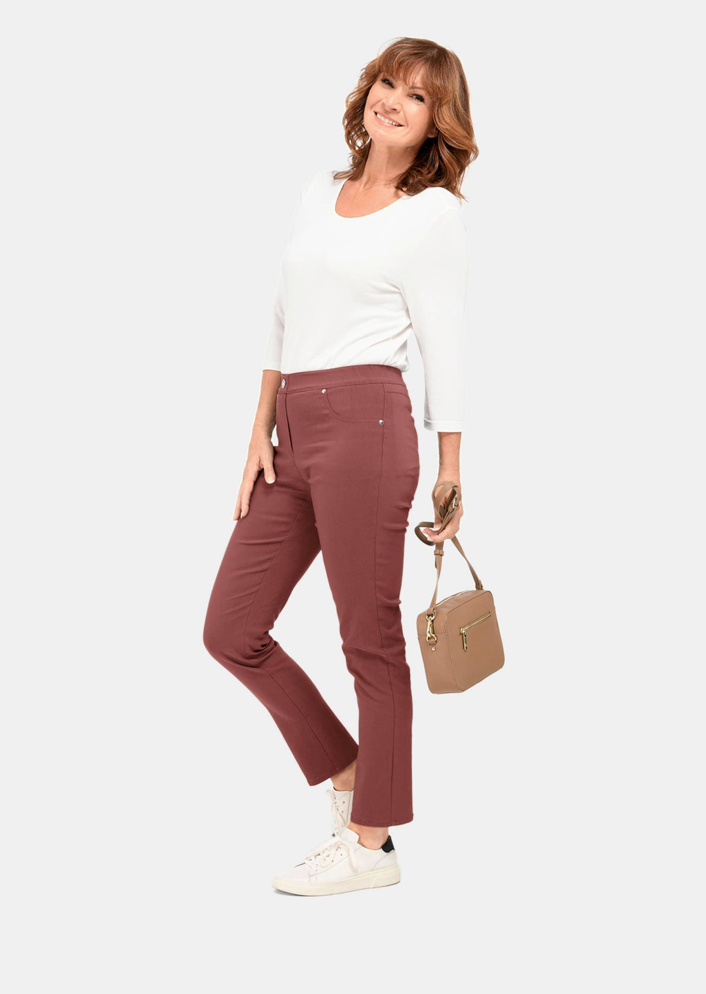 Pantalon super stretch LOUISA - rouille - Gr. 24 de Goldner Fashion