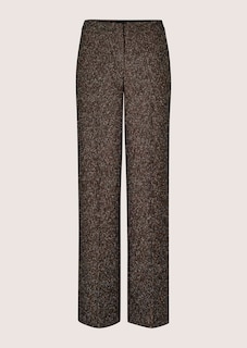 Weite Tweed-Hose mit Bügelfalten thumbnail 6