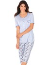Baumwoll-Pyjama mit Halbarm thumbnail 1