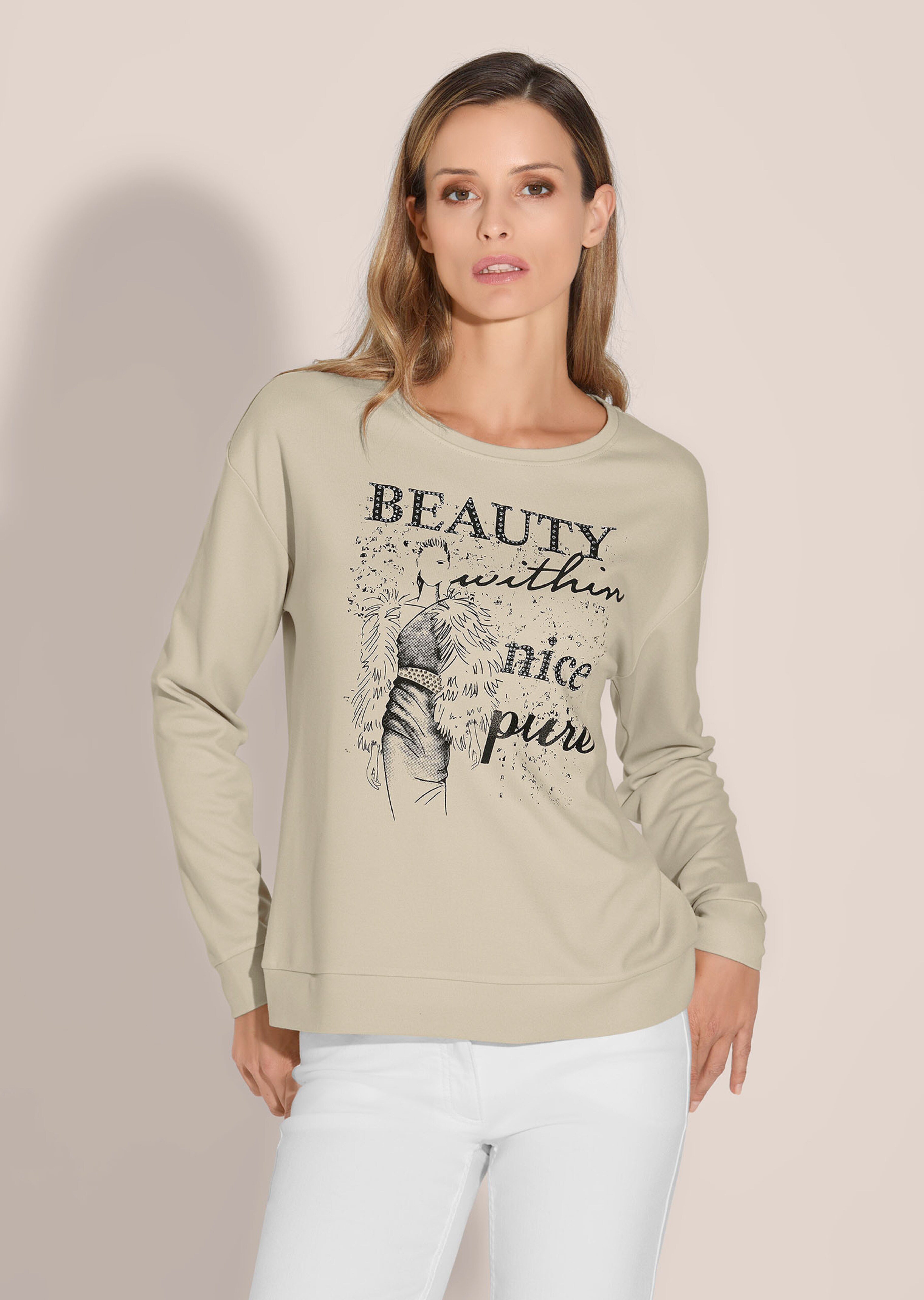 Oversize-Sweatshirt mit Fashion-Print